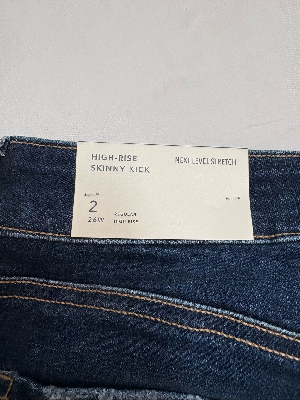 NWT American Eagle High Rise Skinny Kick Flare Jeans Size 2 26W - Picture 4 of 10